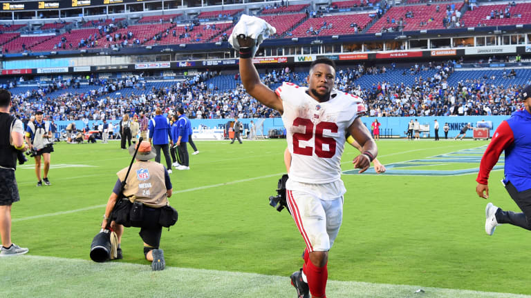 Saquon Barkley Wore Rare Air Jordans Before Giants Game